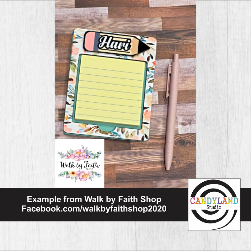 Sticky Note Holder - Pencil