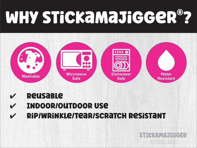 Custom Branded Restickable Decals | STICKAMAJIGGER® SHEETS - Cruise Squad Stickers