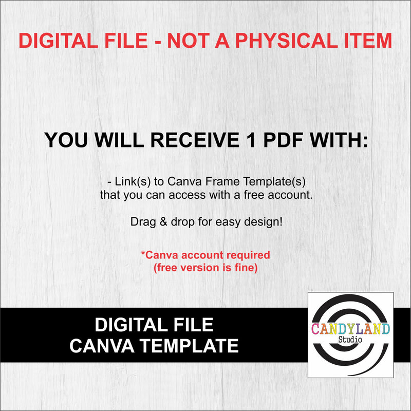 Large Benelux Canva Template DIGITAL FILE for 4.25 x 3.25 MDF Sublimation Blanks