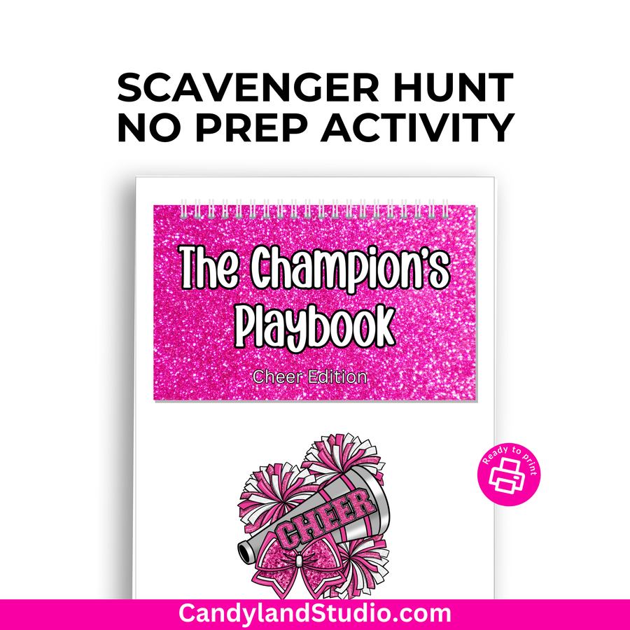the champion's playbook for scavenger hunt no prep activity