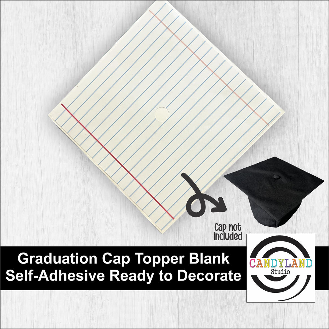 Blank Graduation Cap Toppers Ready to Decorate