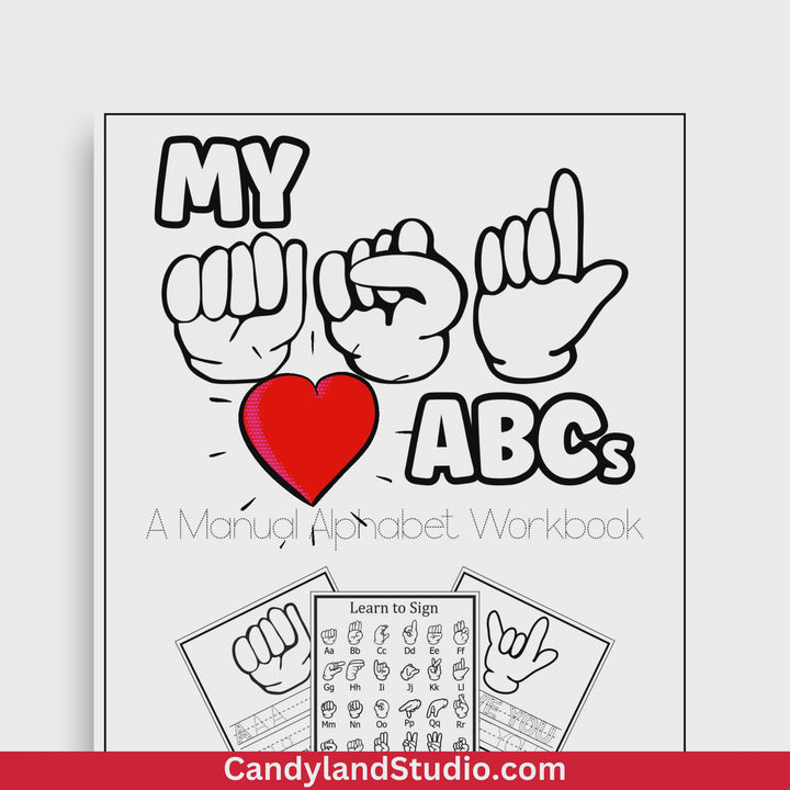 My ASL ABCs - A Manual Alphabet Workbook DIGITAL DOWNLOAD