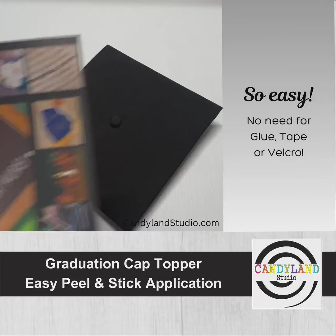 Blank Graduation Cap Toppers Ready to Decorate