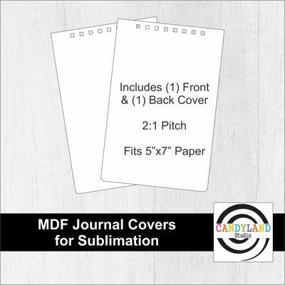 MDF Journal Cover Blanks for 5x7 Paper