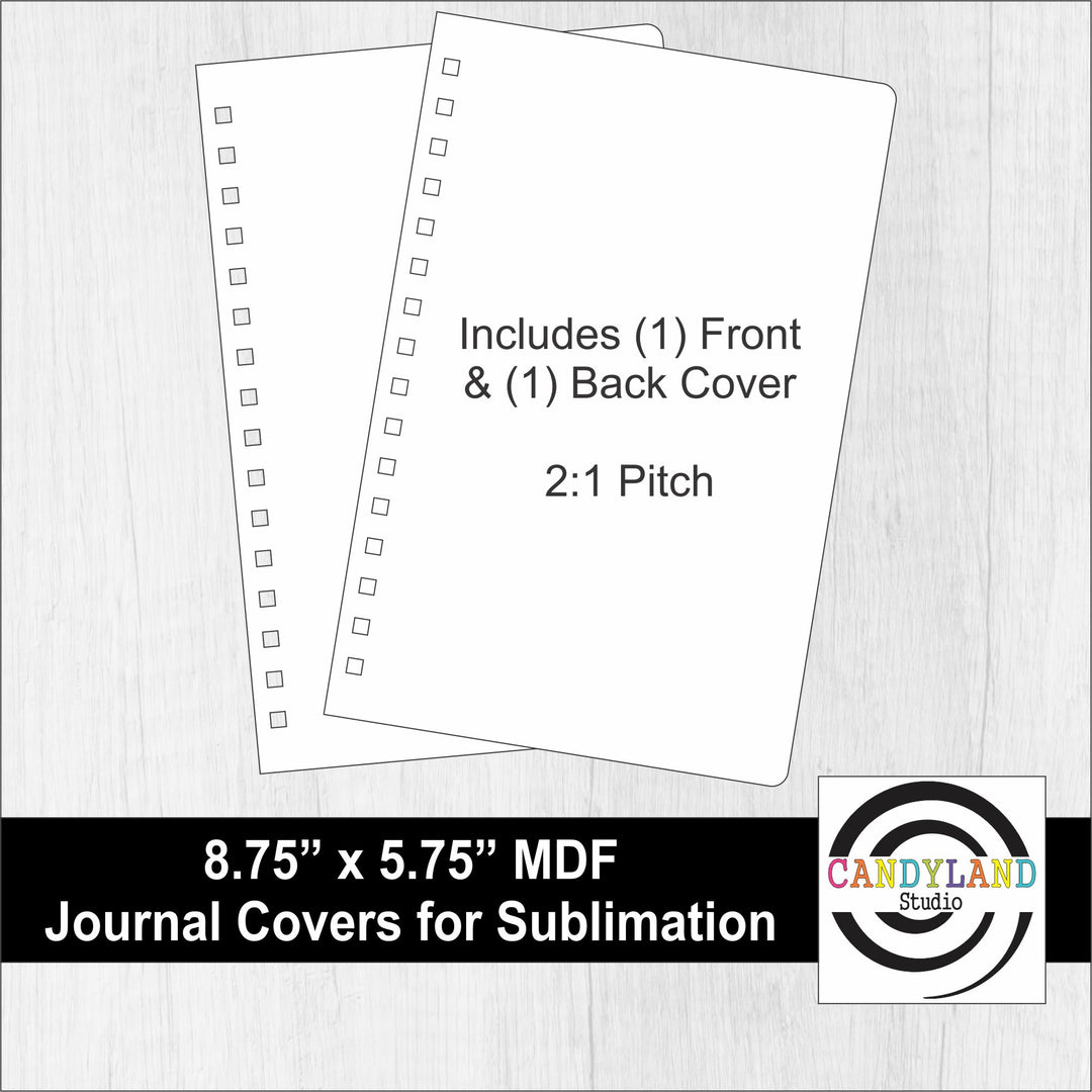 8.75" x 5.75" MDF Journal Cover Blanks