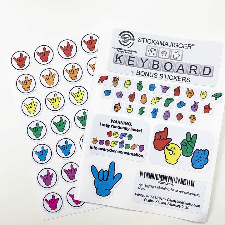 American Sign Language Chart - Peel & Stick Poster – Candyland Studio