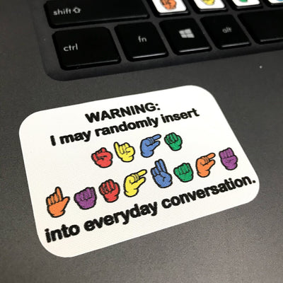 ASL Keyboard (+Bonus!) Stickers