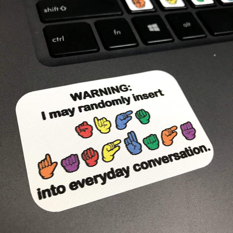 ASL Keyboard (+Bonus!) Stickers