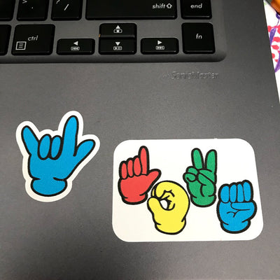 ASL Keyboard (+Bonus!) Stickers