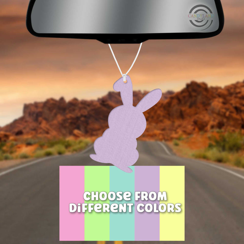 Pastel Solid Color Easter Bunny Rabbit Felt Air Freshener