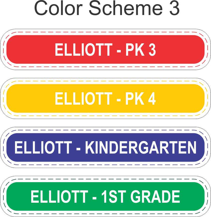 File Folder Labels for School Years
