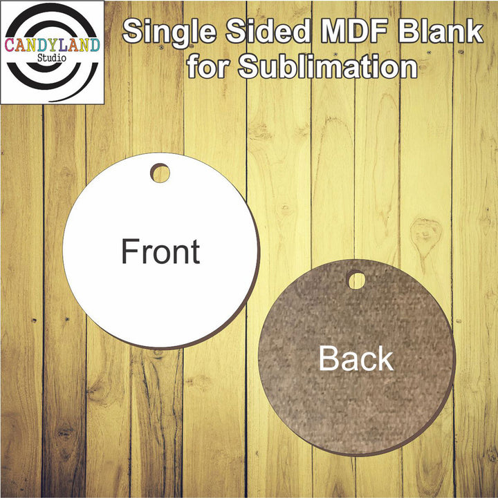 Circle MDF Blanks - Single Sided