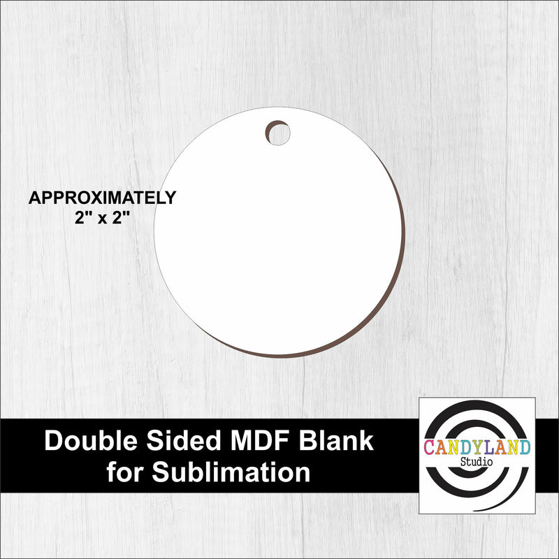 Circle MDF Blanks - Double Sided