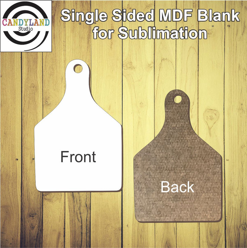 Cow Tag MDF Blanks - Single Sided