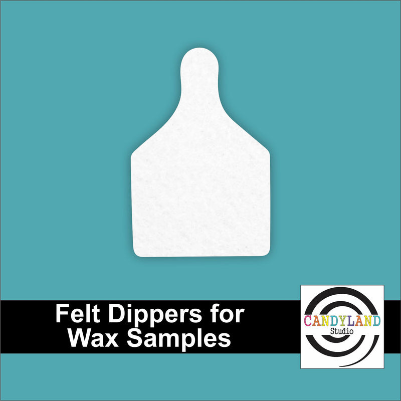 Cow Tag Shape Felt Wax Dippers