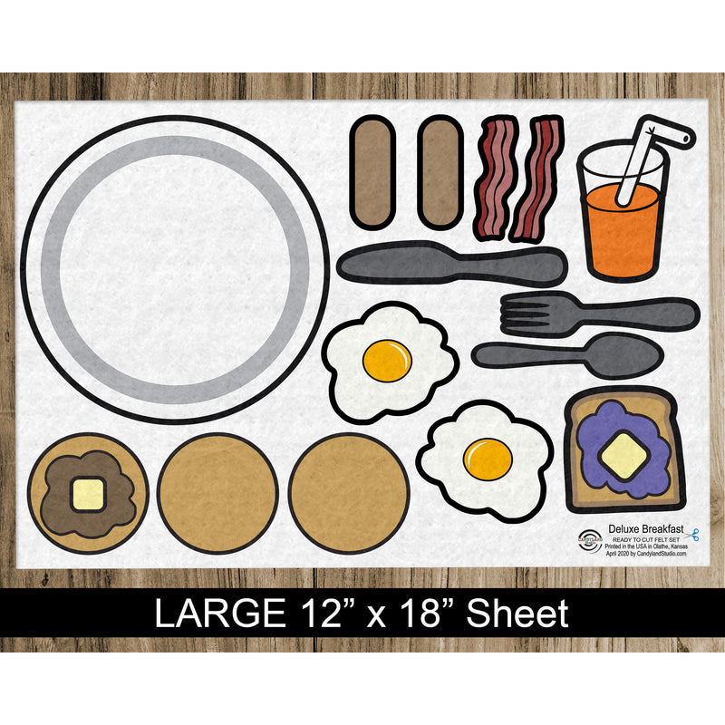 Deluxe Breakfast Flannel Board Felt Story Set