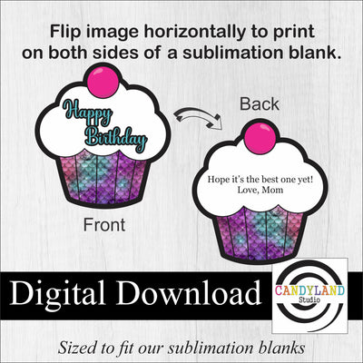 Mermaid Cupcake Digital Graphic Bundle