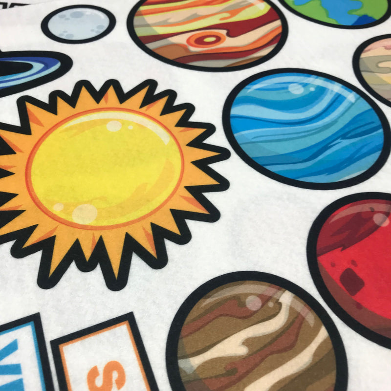 Detailed Graphics - Solar System Felt Set by Candyland Studio