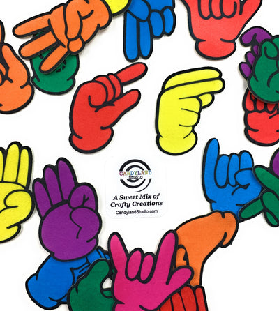 ASL Alphabet + ILY Hand Shape Felt Set