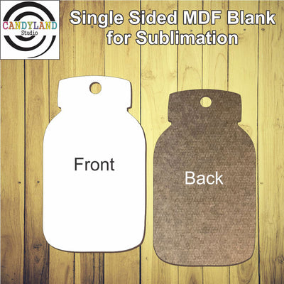 Mason Jar MDF Blanks - Single Sided