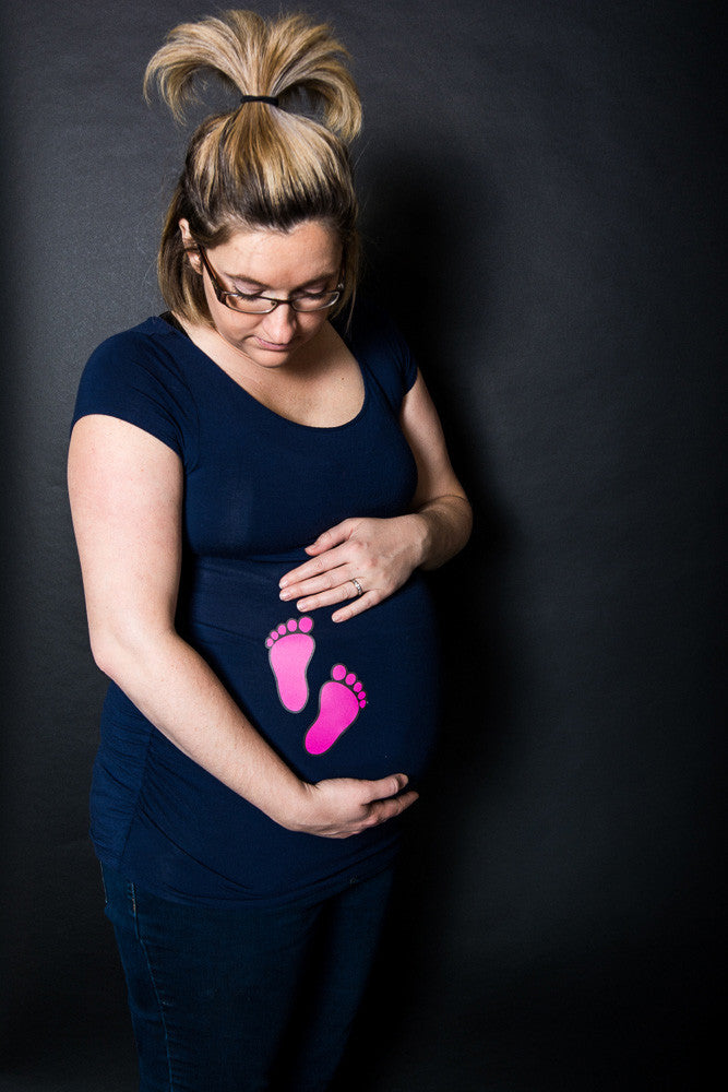 DIY your own baby girl maternity shirt