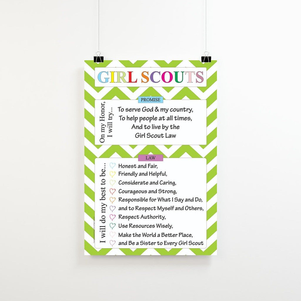 Digital Download Girl Scout Promise & Law Poster