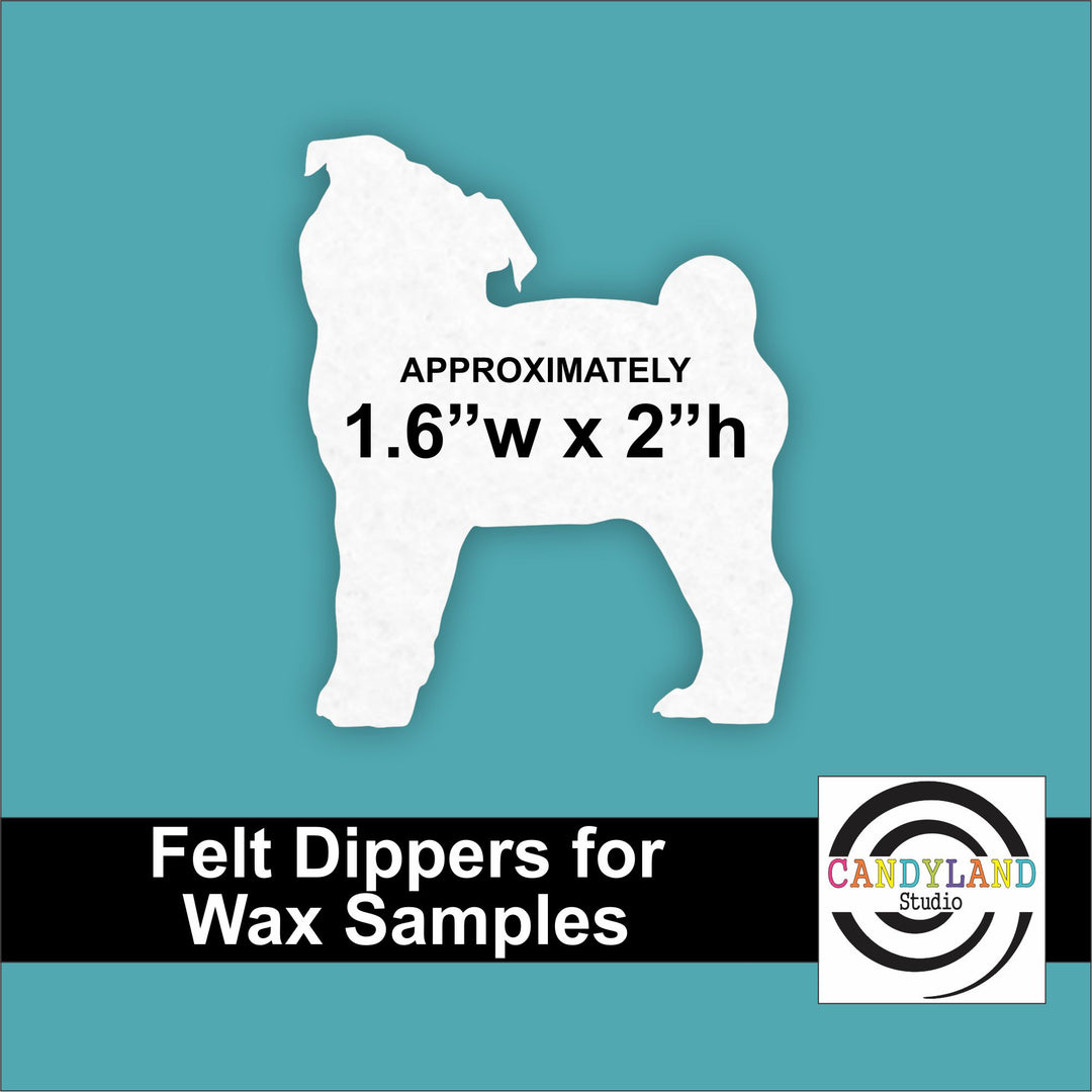 Pug Dog Shape Felt Wax Dippers