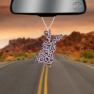 Brown Leopard Bunny Felt Air Freshener