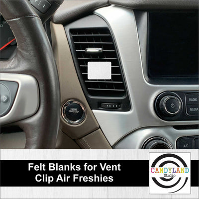 Rectangle Car Vent Clip Air Freshener Blanks