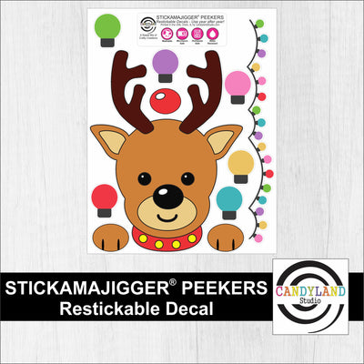 STICKAMAJIGGER® PEEKERS - Reindeer