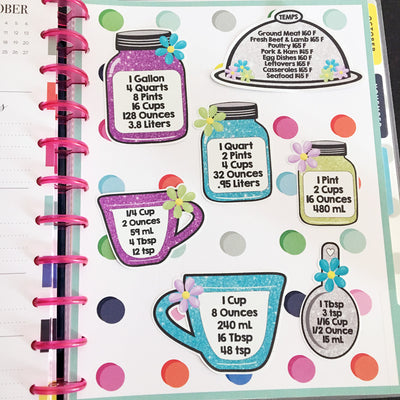 Add to your planner book or recipe binder for easy reference.