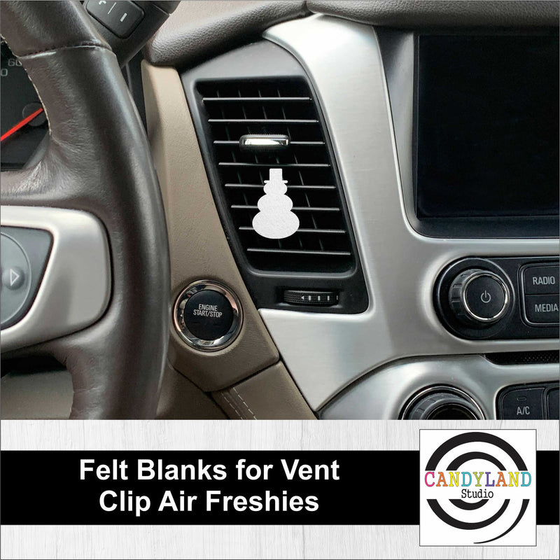 Snowman Car Vent Clip Air Freshener Blanks