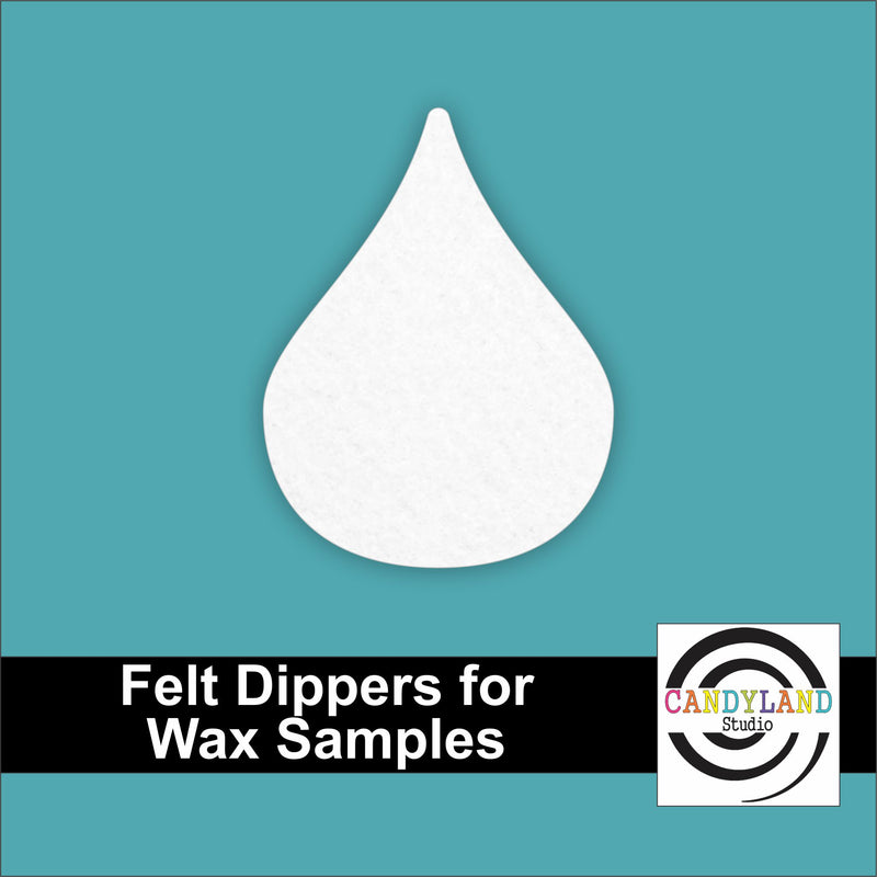 Water Droplet / Teardrop Shape Felt Wax Dippers