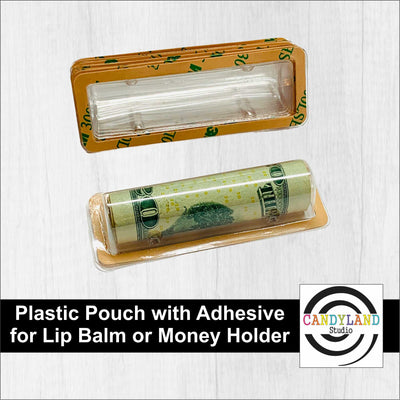 Plastic Lip Balm Favor Money Card Holder | Self Adhesive | Dome Blister Pouch