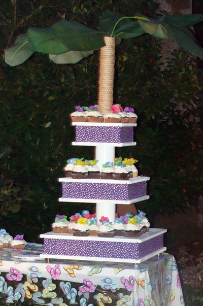 Tropical Cupcake Tower