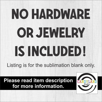 Diamond Earrings STIFF Polyester Felt Sublimation Blanks