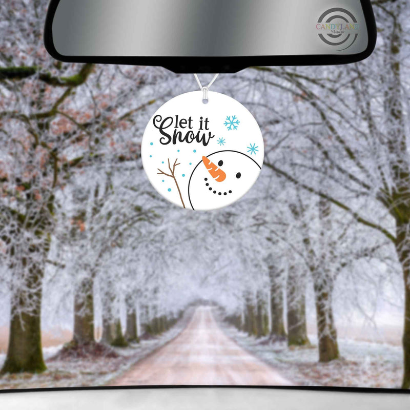 Unscented Let it Snow Felt Air Freshener