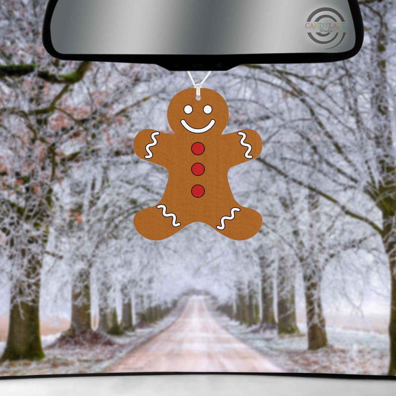 Unscented Gingerbread Man Woman Felt Air Freshener
